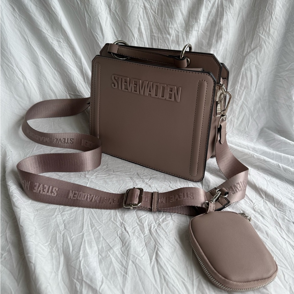 Steve Madden Brown Crossbody Bag with Pouch